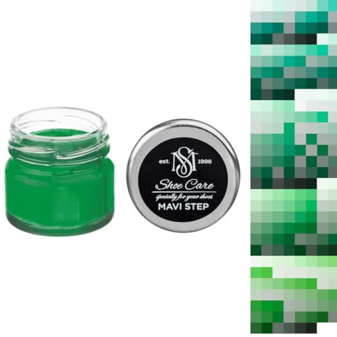 Grüne Cremefarbe für Wildleder und Nubuk – Grüne Farbcreme – Erstellen Sie individuelle Farbabstimmung durch MAVI STEP