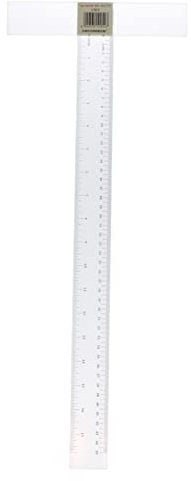 Transparentes T-Vierkant-Lineal-Set, 45 cm/60 cm, für Ingenieure und Künstler, Zoll/metrische Kalibrierungen, Traumwerkzeug für Büro und Handwerker, 45 cm