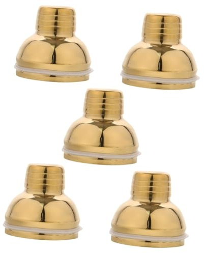 MAGICLULU 5pcs Stainless Steel Cocktail Shaker Lid Mason Jar Shaker Lids Bar Accessory