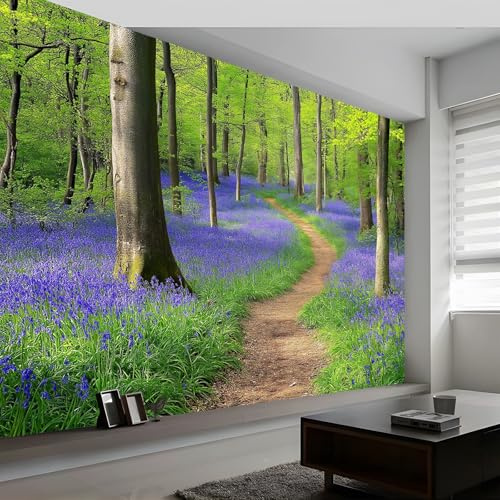 Fototapete Kinderzimmer B200 x H140 cm, Dschungel Gras Grüne Pflanzen Fototapete Wandbild Babyzimmer - Landschaftsfotografie Wanddekoration Tapeten für Kindertapete - Wandtapete Tapete 3D Effekt