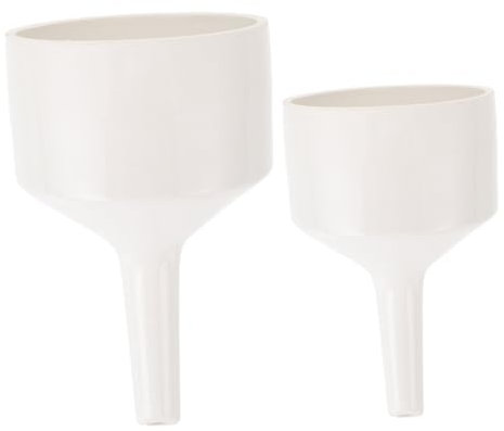 Mobestech 2piezas Embudo De Filtración De Cerámica Buchner Para Experimentos De Laboratorio Filtrado Preciso y Fácil Limpieza