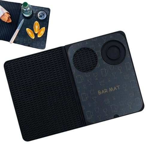 Eoixuqba Tapis de Bar pour Bar à Domicile, Tapis de Bar pour Barman - Tapis de Barman Tapis de Boisson Tapis de Cocktail - Tapis de séchage de Lunettes Pliant, Tapis de Bar antidérapants, Tapis de