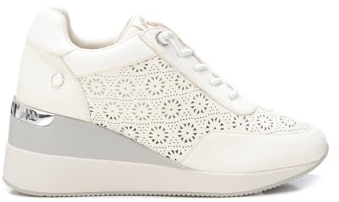 XTI - Zapatilla Mujer Blanco - Calzado Cómodo y Versátil - Moda Casual - Modelo 14377603 (Talla 40)