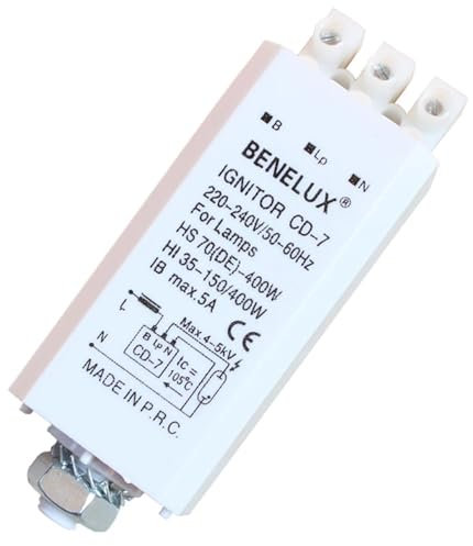 KAYPBWQMG CD-7 Elektronischer Zündstarter for HID-HPS-Lampen, Metallhalogenidlicht 70–400 W, 220–240 V, 50–60 Hz, 2er-Pack