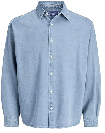 JACK & JONES Jornorrebro Denim Shirt LS Noos Jornorrebro Camiseta Vaquera LS Noos Hombre (Pack de 1)
