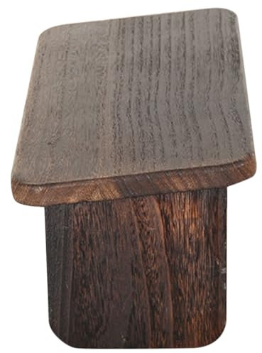 Kisangel Meditationshocker Holz Klappbar rutschfest Kleiner Zen Hocker Kniematte Tragbar Für Meditation Yoga Reise