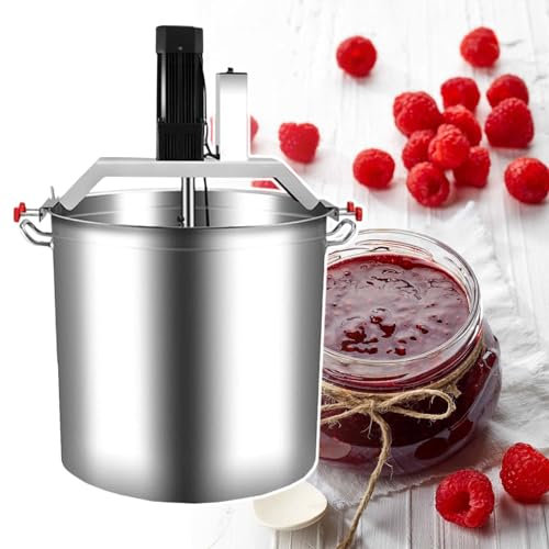 HCAUYNN Agitador AutomáTico De Pie, para Cocinar, Gran Capacidad De 40 L/11 Galones, Compatible con Cocina De Gas/Cocina De InduccióN, AgitacióN con CalefaccióN, con Olla,110V