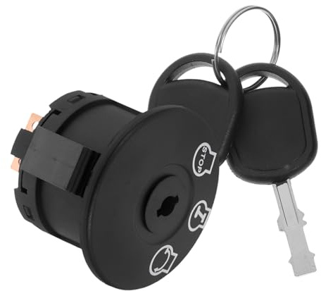 KONTONTY Cilindro De Cerradura De Encendido De con Llave Interruptor De Encendido Compatible con John Deere Instalación Conveniente para Cortacésped