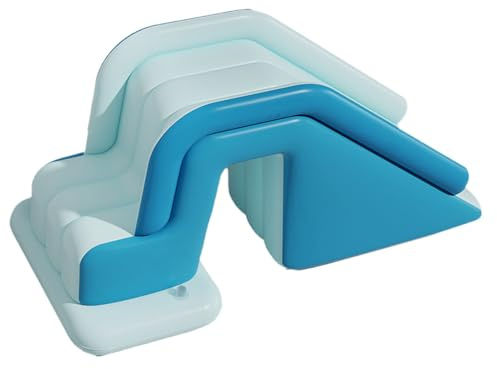Swimming Pool Slide, Children's Swimming Pool with Slide, Water Slide, Foldable Blow-Up Pool Film, Non-Slip Family Meetings Ramp for Boy Girl Outdoor Recreation Community Water