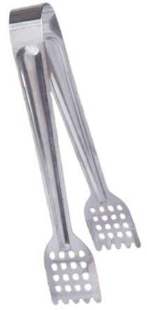 ZEPFJHE Pinzas de acero inoxidable para alimentos con mango ergonómico para un fácil agarre y cocción, herramienta de cocina, agarre cómodo, clip de pan, mecanismo de resorte