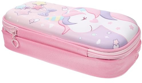 HIAKDOFT Einhorn Federmäppchen für Kinder Großes Multifunktionales Federtasche mit Robustem Material Unzerbrechlichem Reißverschluss Tragbare Schreibwarentasche für Schule und Rucksack
