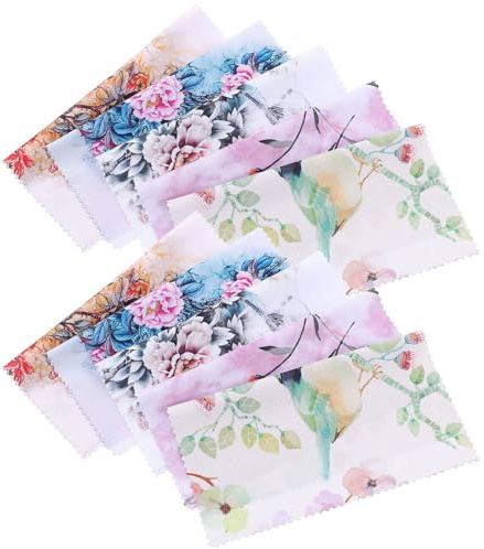 TOYZFRIENDY Lot de 10 Lingettes en Microfibre Ultra Douce pour Lunettes Bijoux et Écrans Tactiles Chiffon Nettoyant Anti-Rayures Format Compact pour Usage Quotidien et Électronique