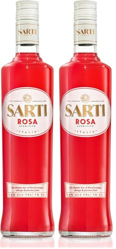 Sarti Rosa - Aperitivo Alcolico Italiano, Fresco e Fruttato, Colore Rosa, 14% Vol, 70 cl (Confezione da 2)
