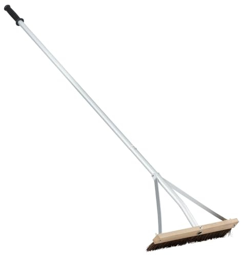 COSTWAY Spazzola per Tetto Regolabile 165-626 cm in Alluminio Leggero | Rastrello per Tetto con 5 Aste di Estensione per Rimuovere Foglie, Aghi e Pigne