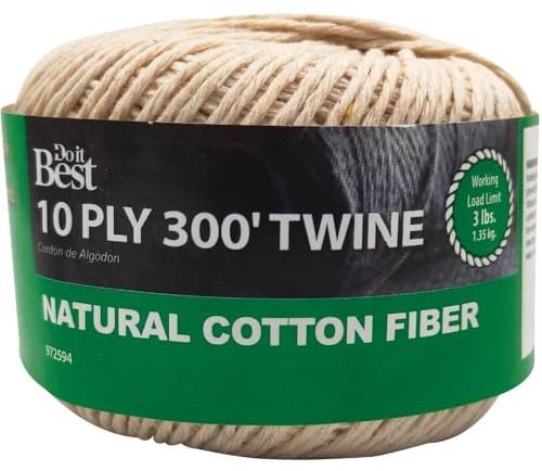 Do it Best 10-Ply x 300 Ft. White Cotton Parcel Post Twine