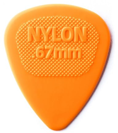 JIM DUNLOP Plektrum Nylon Midi 0,67mm 72 Stück