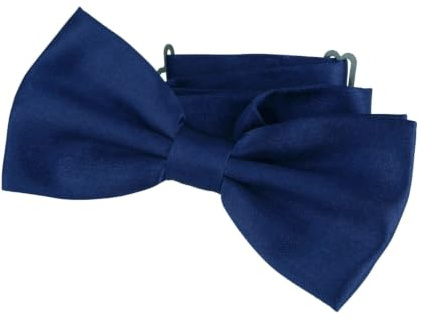 DonDon Pajarita Hombre elegante con gancho con nudo y ajustable color azul