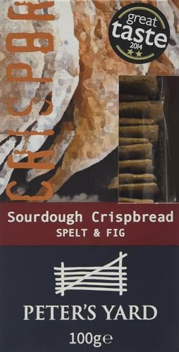Peter's Yard Fig & Spelt Sourdough Crackers, 100g
