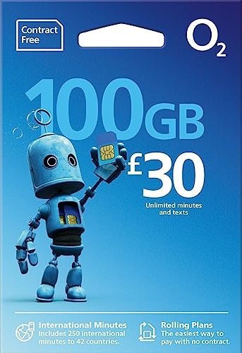 O2/02 Topup £30 for 20GB Internet, 5000 mins + 5000 texts. FAST 4G Pay As You Go Multi SIM Card - NANO/MICRO/STANDARD size. Fits iPhone 5S/6/6S/7 Plus/8 Plus/SE/X & Samsung Galaxy S7 Edge/S8 phones