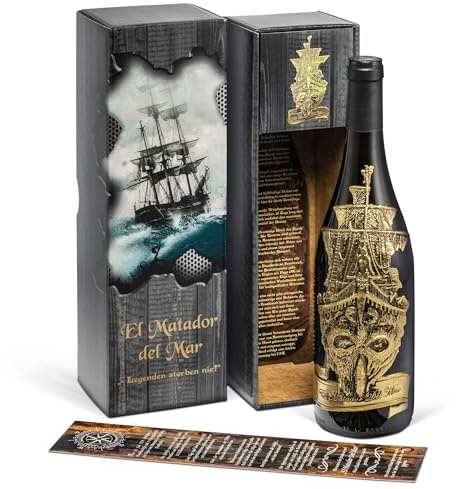 Prime Presents El Matador del Mar - Rotwein (0,75 l) in Geschenkbox - IGP Frankreich Syrah