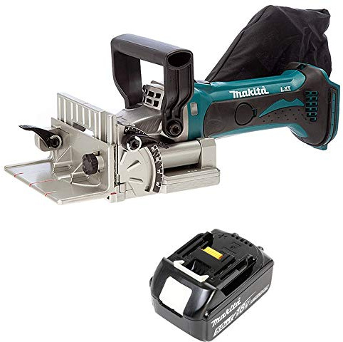 Makita DPJ180Z 18V LXT Cordless Biscuit Jointer with 1 x 5Ah Battery