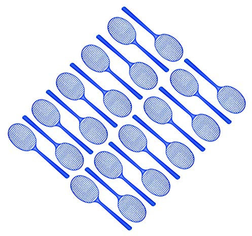 FACKELMANN Mini-Fliegenklatsche Tecno, Insektenschutz mit Aufhängöse (Farbe: Gelb, Grün, Rot, Blau - Nicht frei wählbar), Menge: 1 x 20er Set