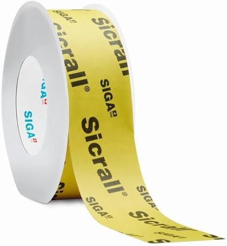 5 Rollen Siga Sicrall 60 Dichtungsband 60mm x 40m Klebeband Dampfsperre Dampfbremse