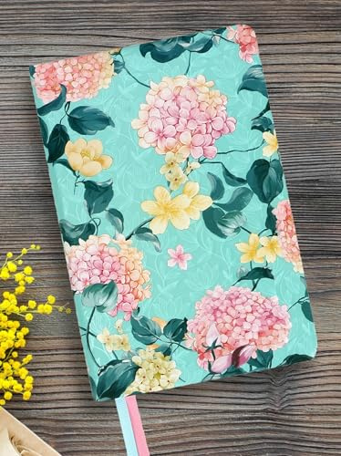 Doodle Hårdbunden anteckningsbok dagbok med bokmärke - A5 I 160 linjerade sidor I 80 GSM I odaterad (Blush Garden)