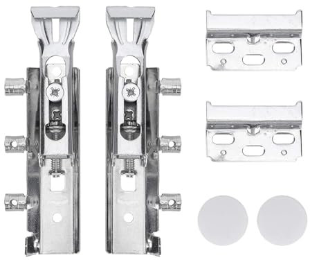 Agatige Appendiabiti da Cucina a Scomparsa, 2 staffe universali per Appendere alla Parete, Ganci Invisibili per Mobili Sospesi, per armadi e credenze, con Tappi di Copertura