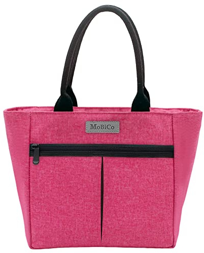 MOBICO Lunchtasche für Damen, Lunchbox, Lunchtasche für Damen, Erwachsene, Herren, klein, auslaufsicher, niedlich, große Kapazität, wiederverwendbar, isoliert, Kühler, Lunchbehälter für Arbeit, Büro,