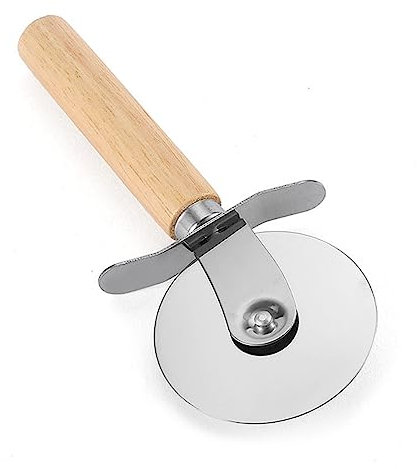Pizzaschneider,Pizzaroller,Pizza Schneider,Pizza Cutter,Premium Pizzaroller Aus Edelstahl Cutter Mit Fingerschutz Rutschfestem Griff FüR Pizza,Kuchen,Waffeln,Teig Und Mehr,SpüLmaschinenfest Schneider