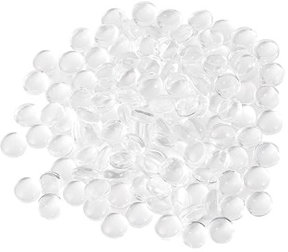 Operitacx 1 200 Stück Handvase Cabochons für die Schmuckherstellung klare Vasen für Blumen Marmorvase Ornament Edelsteine ​​Glasaufkleber runder Cabochon aus Glas Handbuch Dekorationen Patch