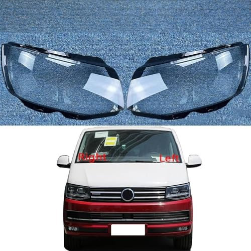 LJWAN Autoscheinwerferabdeckung für VW Multivan T6 2016–2020, Scheinwerferglasabdeckung Auto Scheinwerfer Scheinwerfer Frontscheinwerfer Objektivschale,1 Pair
