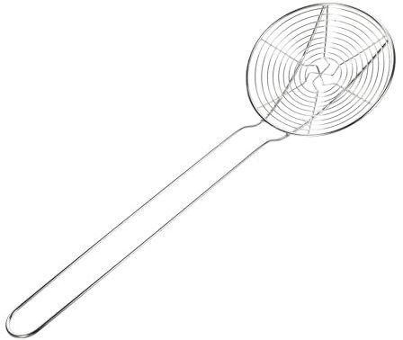 Cabilock Colador De Acero Inoxidable Grande, Cuchara Espumadera Resistente, Filtro Para Alimentos, Utensilio De Cocina Seguro Para Sopa y Fideos, Herramienta Práctica Para Cocinar Diaria