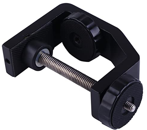 GALPADA Aluminium C-klemme Desktop Halterung Für LCD-monitore Lampen Und Kamera Robuste Stabile Metallkonstruktion Einfaches Anbringen An Tischen Und Ständern