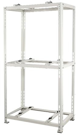 Soporte de montaje de aire acondicionado, soporte de tierra resistente para mini split, apilamiento de doble capa con absorción de golpes, base de soporte universal de CA