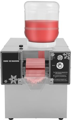 Kommerzielle Schneeflocken-Eismaschine Schneeeisbereiter Tag Schneeflocken-Eismaschine Edelstahl-Eisrasierer elektrischer Schneekegel-Maker Luftkühlsystem für Bäckerei Café (60)