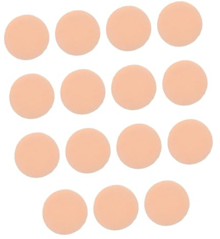 CIYODO 15pcs Round Cotton Makeup Puff Soft Supple Powder Applicators for Gentle Face Makeup Skin-friendly Cosmetic Tools for Natural Finish