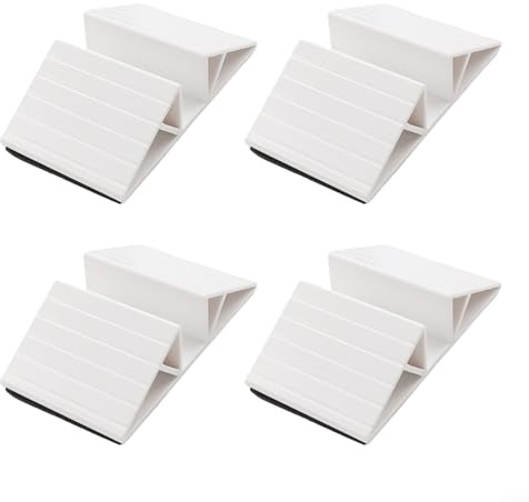 Accesorios de refuerzo de pies para puerta de mascotas con diseño de soporte triangular para una instalación e inclinación seguras (4 piezas)