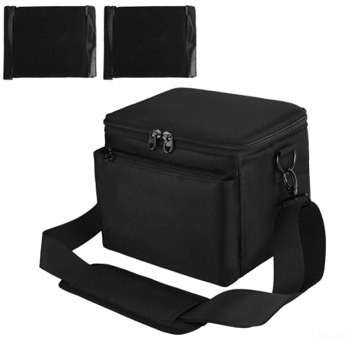 Borsa portaoggetti per fotocamera DSLR, borsa a tracolla portatile con doppie tasche e tracolla regolabile per fotocamere reflex