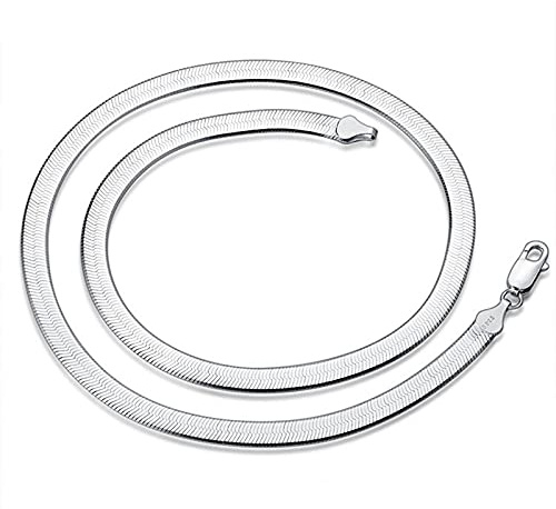 Silverhalsband 4 mm ormkedja män & kvinnor par smycken bladgåva