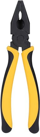 Stanley 70-482 Sturdy Steel Combination 8-Inch Pliers (Yellow and Black)