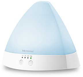Medisana AD 630 Aroma Diffusor für Duftöle mit LED Wellness Licht in 6 Farben, Timer, Ultraschall-Technologie, 80ml