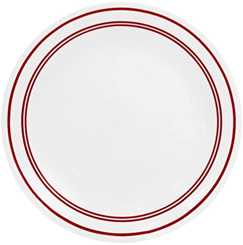 Corelle Livingware 10-1/4-Inch Dinner Plate, Classic Caf? Red