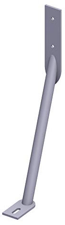 Varas de anclaje de acero galvanizado – Protección adicional para instalaciones – Valla postes – Soporte para valla Soporte – Motivo ancla de jardín Mundo cerrojo Berger