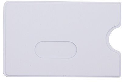 10 x KARTENHÜLLE Weiss - Kartenhülle transparent - Ausweishülle Ausweisetui Schutzhülle Kreditkartenhülle Kreditkarte Ausweis Hülle Karte EC Scheckkarte Karte Kunststoff - Made in Germany