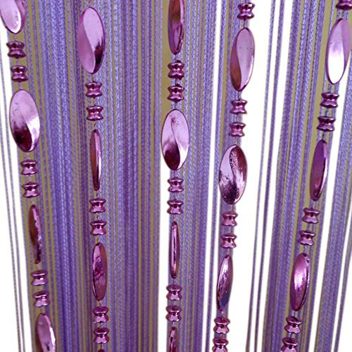 Tangpan Beaded Door Curtain Tassel Divider Color Purple