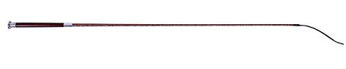 QHP Dressurgerte Gerte Reitgerte Springgerte Glitzer Lackoptik 3 Farben und 4 Längen (90cm, Dunkelbraun)