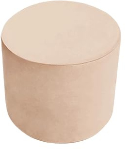 MISIOO Rund Pouf für Kinder - Sitzsack Kinder - Kinderzimmer Möbel – Samt Pouf aus Schaumstoff – Kindermöbel - Leicht zu Waschen – Licht und Elegant - 40 x 40 x 30 cm - Gold