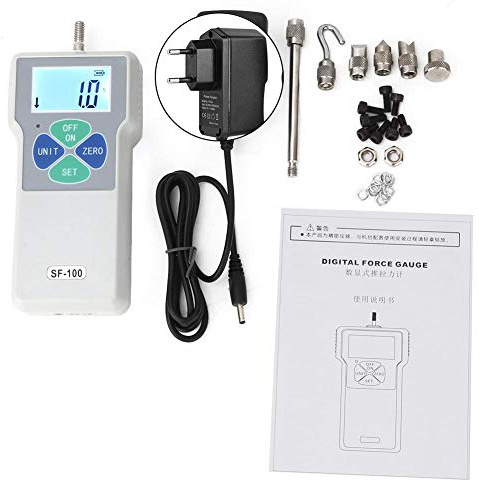 Vendite Pazze SF500 100N Misuratore di digitale Push and Pull Tester, Dinamometro Pressione Strumenti di misura LCD ad alta precisione Misuratore di spinta Semplice portatile